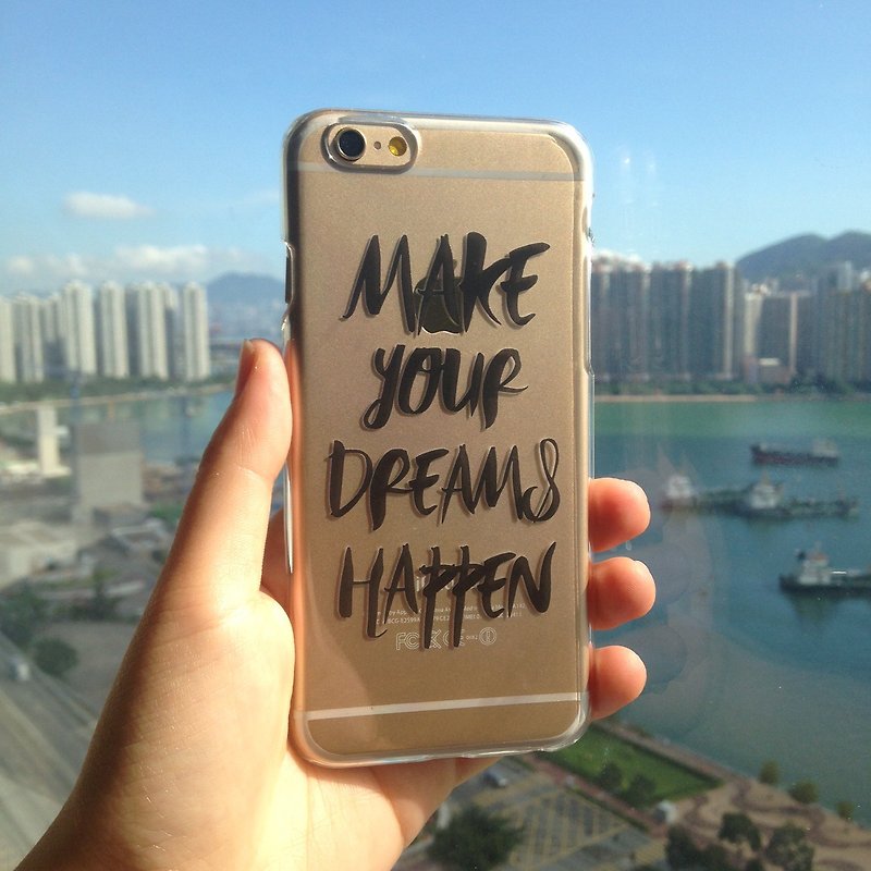 香港原创设计 实验你的梦想 iPhone X,  iPhone 8,  iPhone 8 Plus,  iPhone 7, iPhone 7 Plus, iphone 6/6S , iphone 6/6S PLUS, Samsung Galaxy Note 7 透明手机壳 - 手机壳/手机套 - 塑料 透明