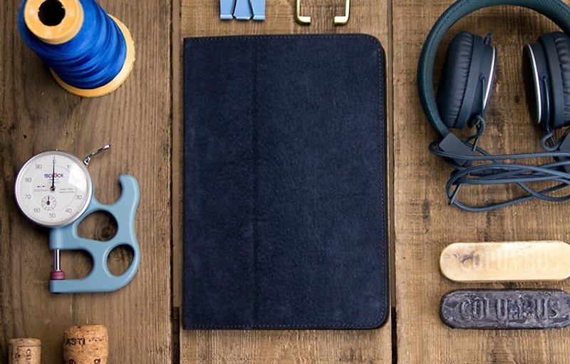 alto iPad mini 一代 case 真皮保护套，Furbo mini - 蓝色  [可定制雷雕文字，需另外加购] 皮革 Leather Case - 其他 - 真皮 蓝色