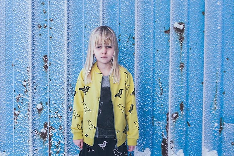 【北欧童装】冰岛有机棉童装内铺棉秋冬外套1岁至8岁黄色 - 童装外套 - 棉．麻 黄色