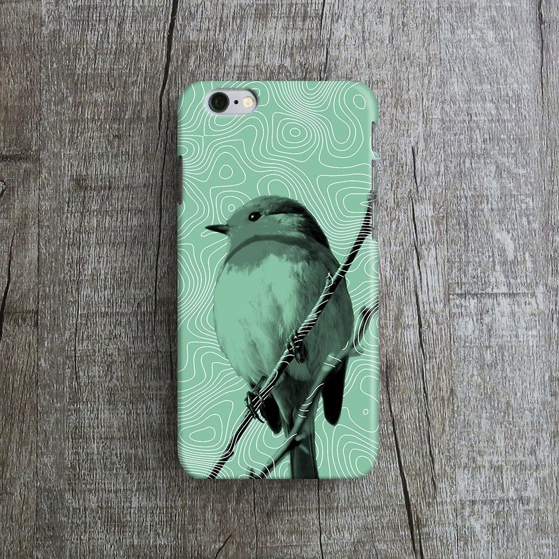 OneLittleForest - 原创手机保护壳- iPhone 7, iPhone 6 , iPhone SE- 小鸟 - 手机壳/手机套 - 塑料 绿色