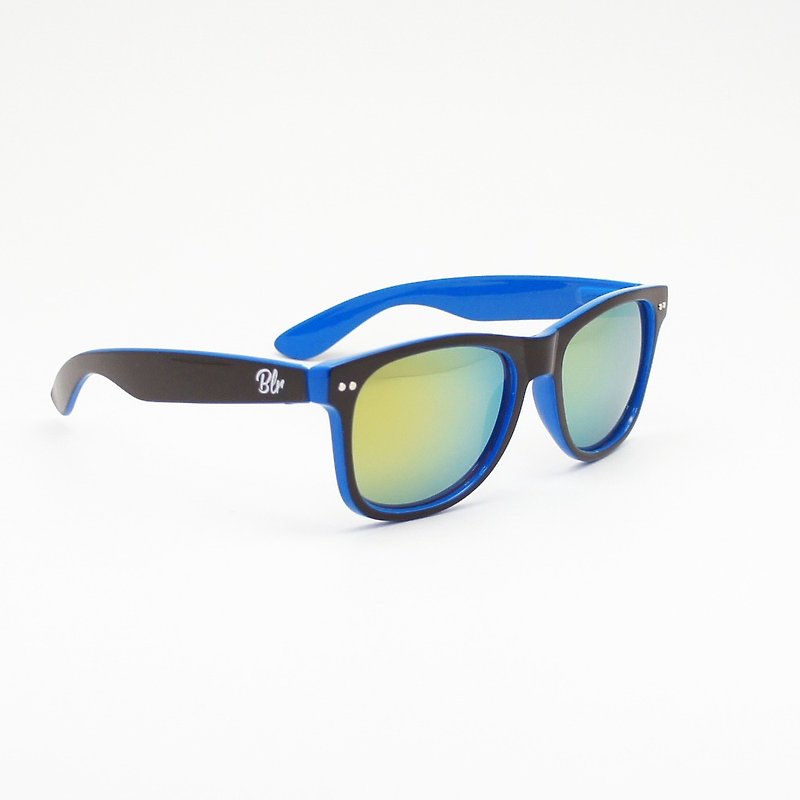 BLR  太阳眼镜 电镀双色片  Eyewear 海天蓝双色 - 墨镜 - 塑料 蓝色