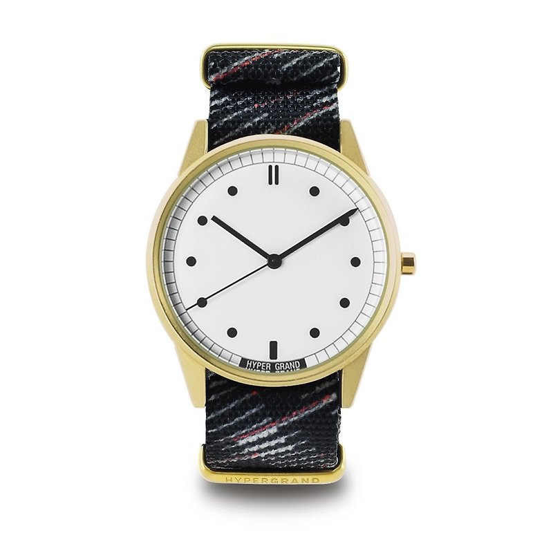 HYPERGRAND - 01基本款系列 - RAPIDE 灰白光束手表 (金) - 女表 - 其他材质 黑色