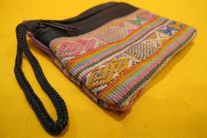 传统祕鲁织纹小置物包-蓝黄 - 其他 - 其他材质 多色