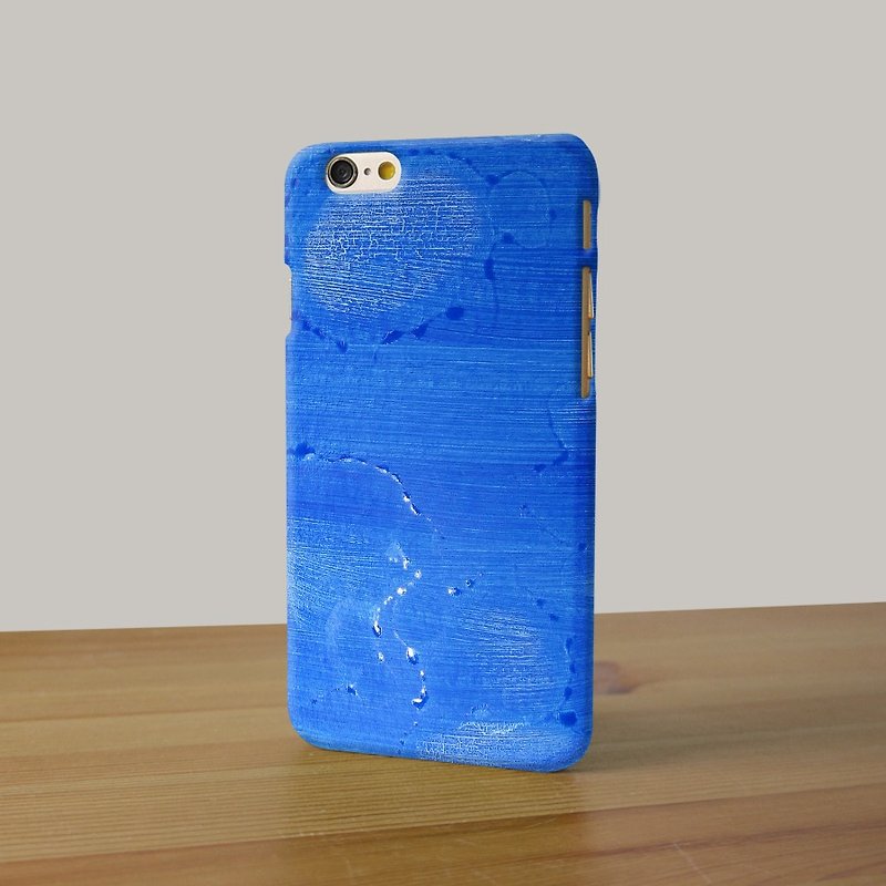 蓝色水彩纹 - iPhone 手机壳, Samsung Galaxy 手机套 Samsung Galaxy Note 电话壳 - 其他 - 塑料 