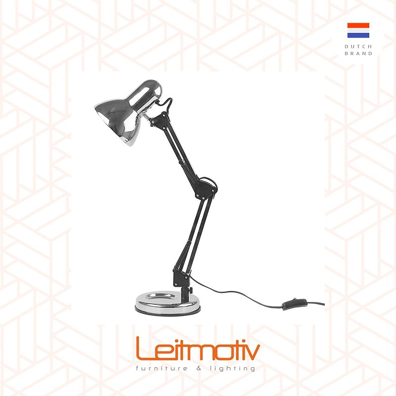 Leitmotiv desk lamp HOBBY steel Chrome 银色HOBBY可调较枱灯 - 灯具/灯饰 - 其他金属 灰色