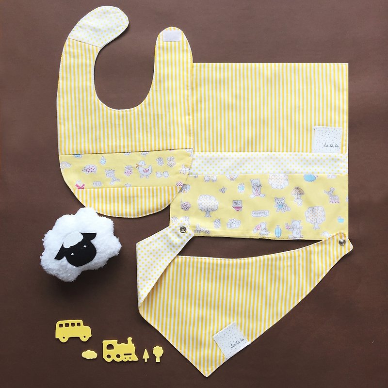【La la la】小羊牧场 弥月礼 / 限量手工 / 婴儿用品 - 满月礼盒 - 其他材质 黄色