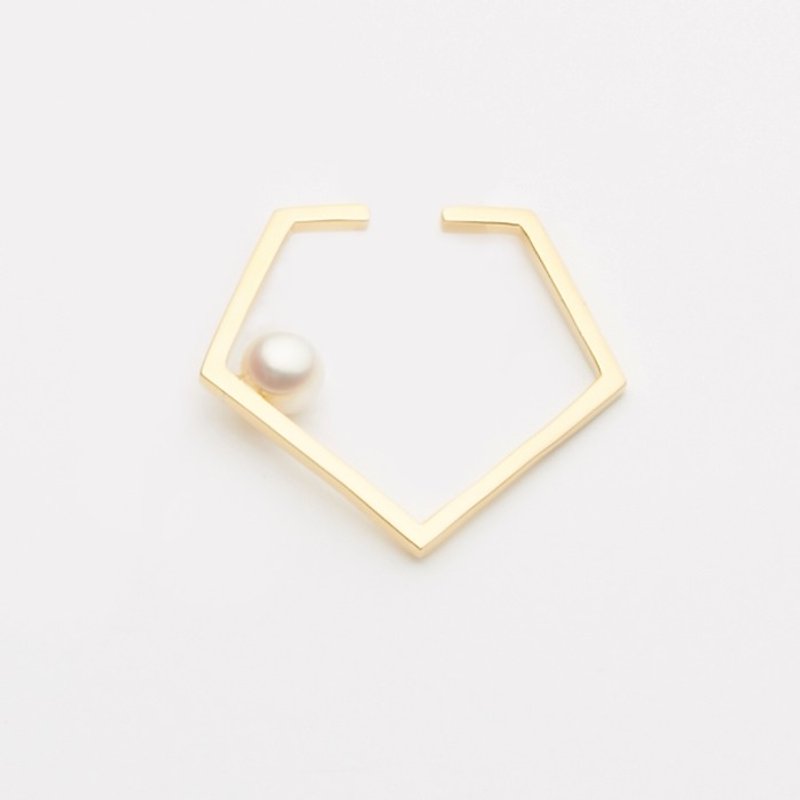 时尚典雅 / Corsica earring 单支 - 耳环/耳夹 - 其他金属 金色