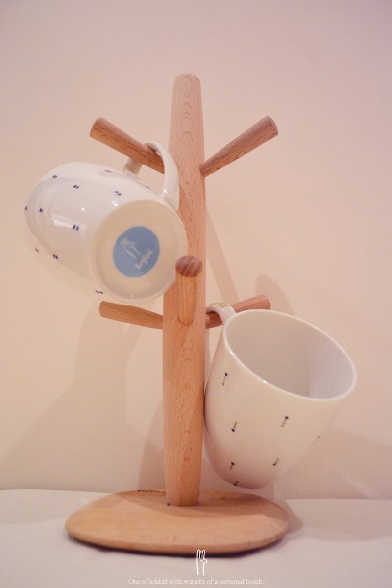 new!✭ 粗手工手绘咖啡/牛奶陶瓷杯(水玉I款) - 咖啡杯/马克杯 - 其他材质 白色