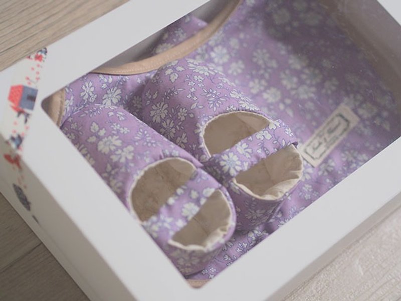 英国紫碎花 · 弥月礼盒三件组 - 满月礼盒 - 其他材质 紫色