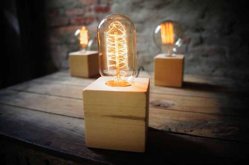Edison-industry松木灯座含灯泡-爱迪生工业 设计款7 - 灯具/灯饰 - 其他材质 金色