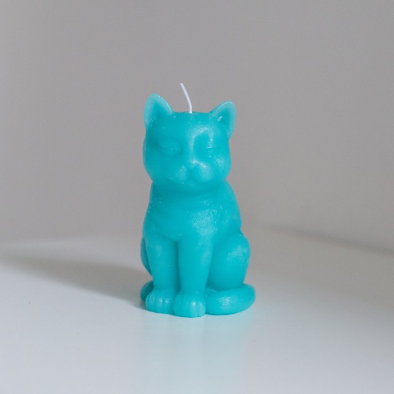 OOPSY Life - 蓝色猫咪蜡烛 - RJB - 蜡烛/烛台 - 蜡 蓝色