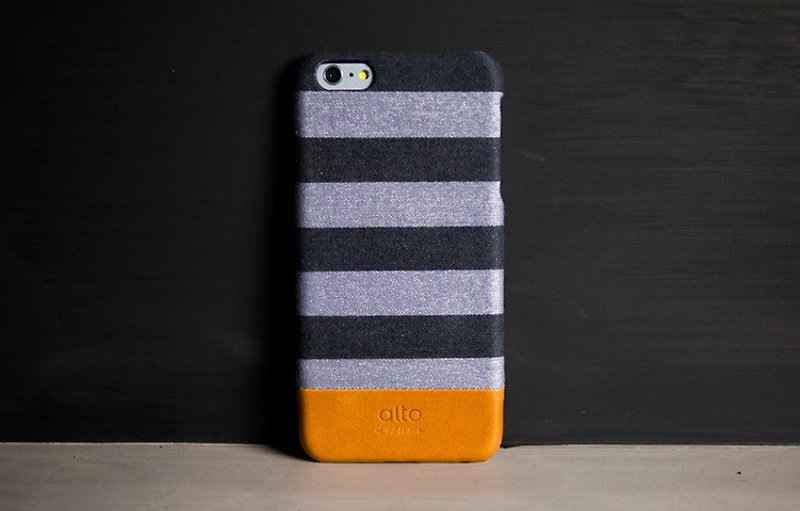 Alto iPhone 6S Plus 真皮手机壳背盖 Denim - 灰条纹 Gray Zebra - 手机壳/手机套 - 真皮 多色