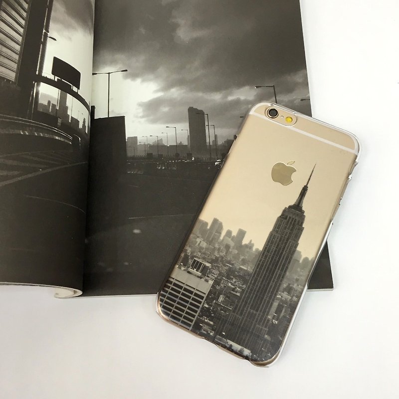 香港原创设计 纽约景观帝国大厦 iPhone X,  iPhone 8,  iPhone 8 Plus, iPhone 7, iPhone 7 Plus, iphone 6/6S , iphone 6/6S PLUS, Samsung Galaxy Note 7 透明手机壳 - 手机壳/手机套 - 塑料 透明
