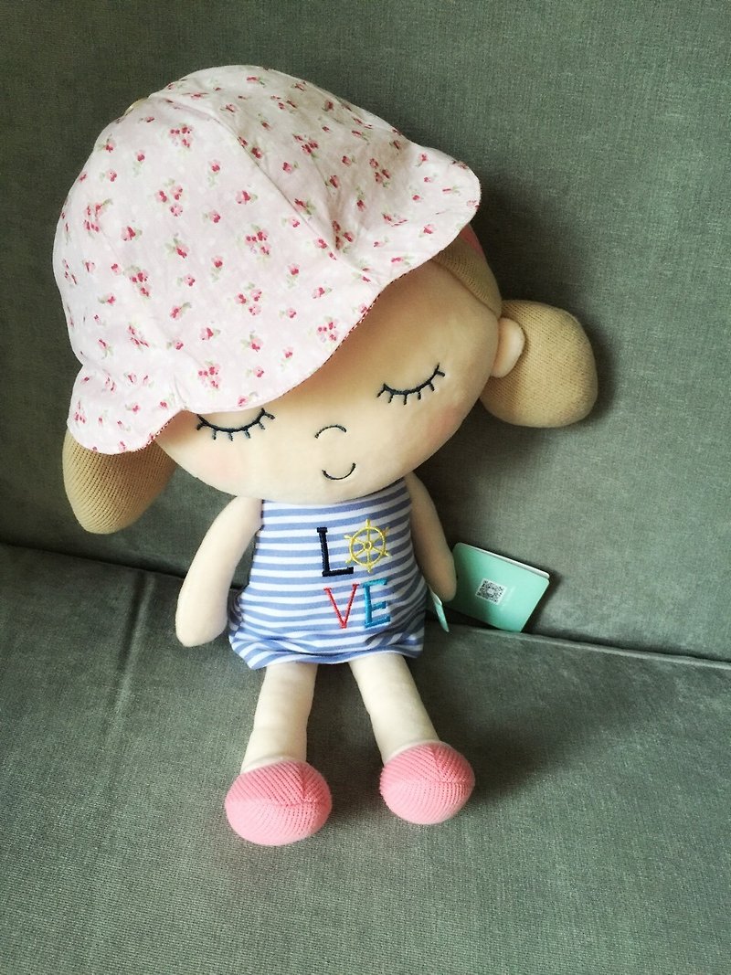 手作布制帽子 - 婴儿帽/发带 - 其他材质 粉红色