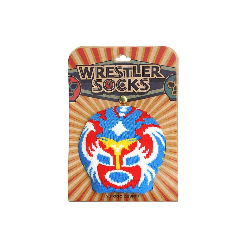 WRESTLER SOCKS摔角手面具袜_天蓝骑士 - 袜子 - 其他材质 多色