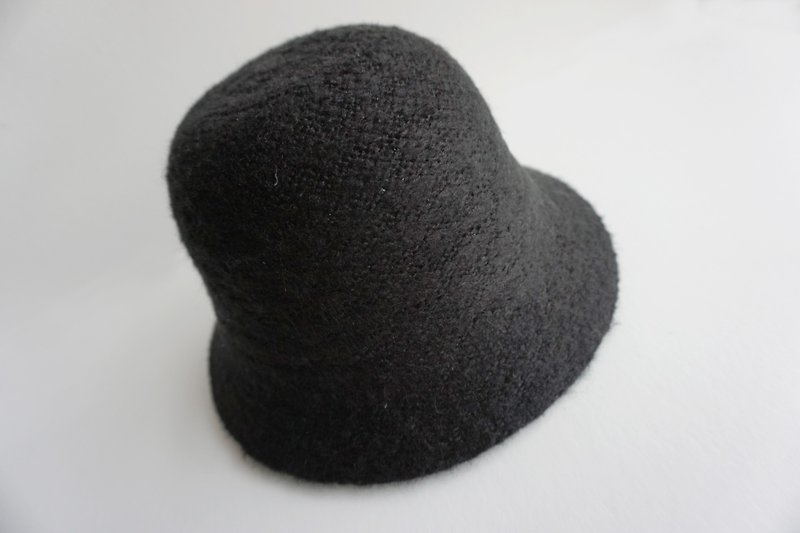 复古高挺立体冬帽<中性> - 帽子 - 其他材质 黑色