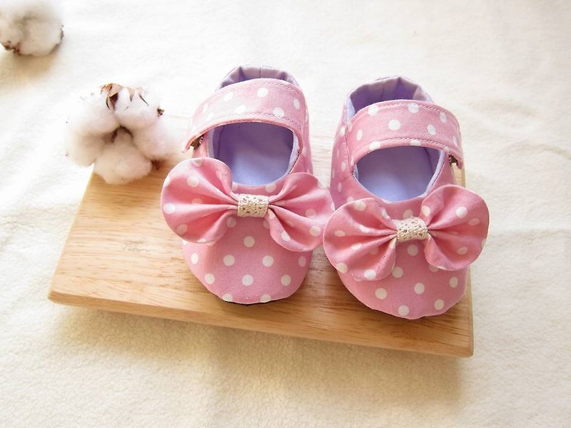 啾啾蝴蝶宝贝婴儿鞋 - 婴儿鞋 - 其他材质 粉红色