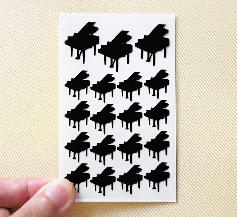 钢琴贴纸 - 贴纸 - 防水材质 黑色