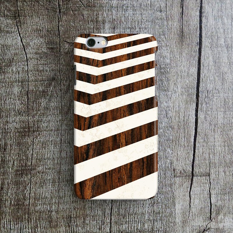 OneLittleForest - 原创手机保护壳- iPhone 6, iPhone 6 plus- 木纹波浪图案 - 手机壳/手机套 - 塑料 咖啡色