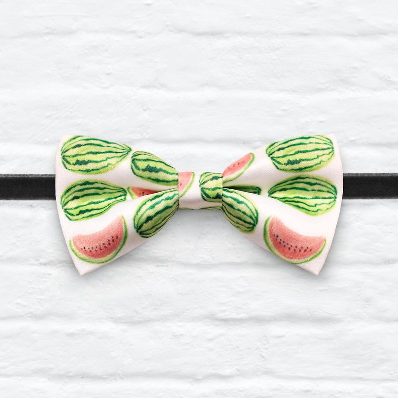 Style 0040 清凉西瓜 印花 系列 领结/项链 Watermelon pattern bowtie / Necklace - 颈链 - 其他材质 多色