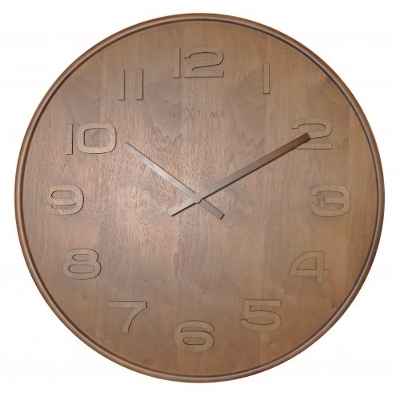NeXtime - Wall Clock 原木挂钟 - 时钟/闹钟 - 木头 咖啡色