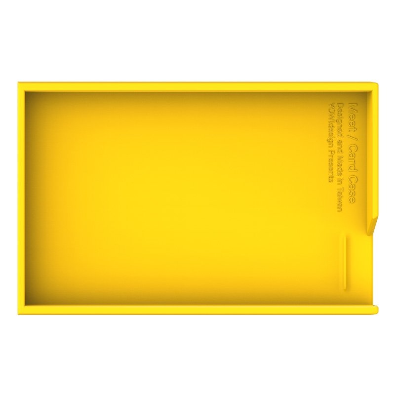 MEET+名片盒/下盖 - 黄 - 名片夹/名片盒 - 塑料 黄色