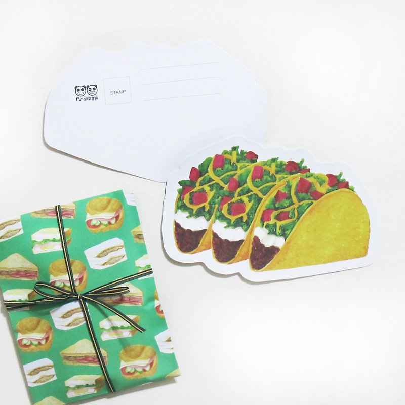 panda杂货铺-墨西哥卷饼 - 卡片/明信片 - 纸 