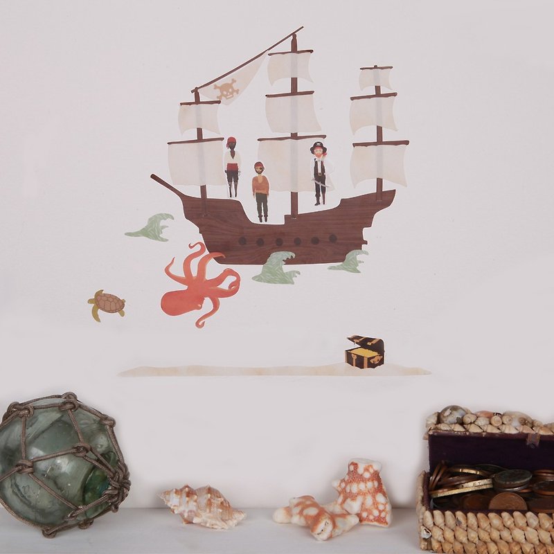 海盗船寻宝mini <love mae 澳洲环保无毒专利壁贴> - 墙贴/壁贴 - 其他材质 多色
