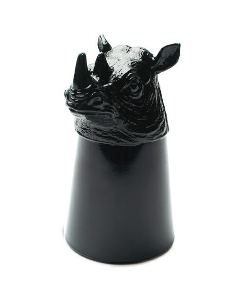 日本 Goody Grams Animal Shot Glass 动物造型SHOT杯 Rhino 犀牛 - 咖啡杯/马克杯 - 其他材质 黑色