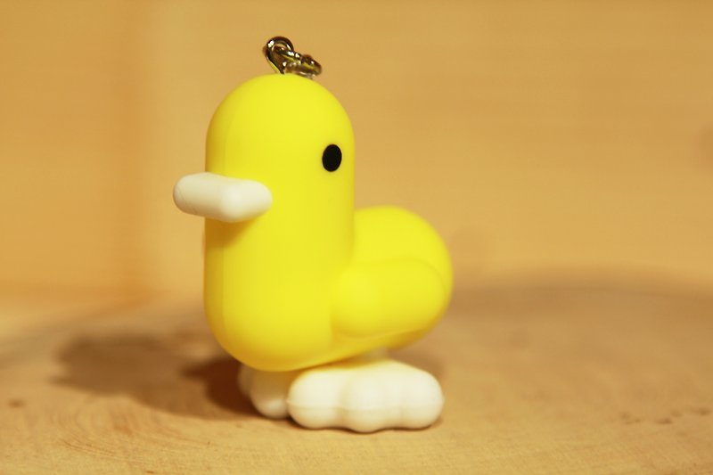 比利时CANAR可爱独家心形小鸭钥匙圈(莱姆黄) - 钥匙链/钥匙包 - 塑料 黄色