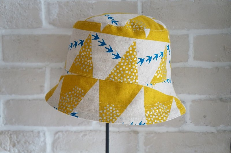 【布作】双面渔夫帽 - 帽子 - 其他材质 黄色
