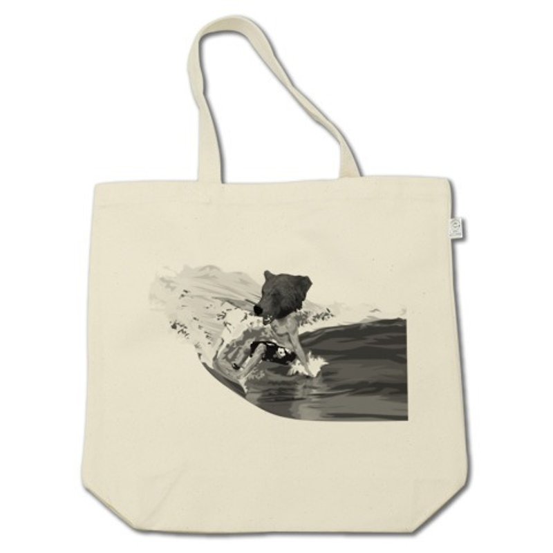 BEAR SURFING　classic（tote bag） - 手提包/手提袋 - 其他材质 金色
