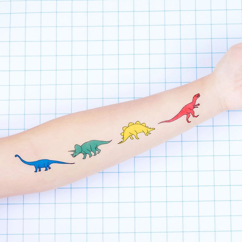 刺青纹身贴纸 - 恐龙世界 Surprise Tattoos - 纹身贴 - 纸 多色