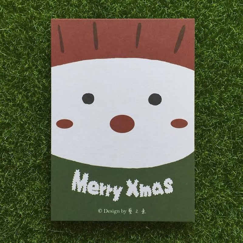 雪人圣诞卡片 CM0011 - 卡片/明信片 - 纸 白色