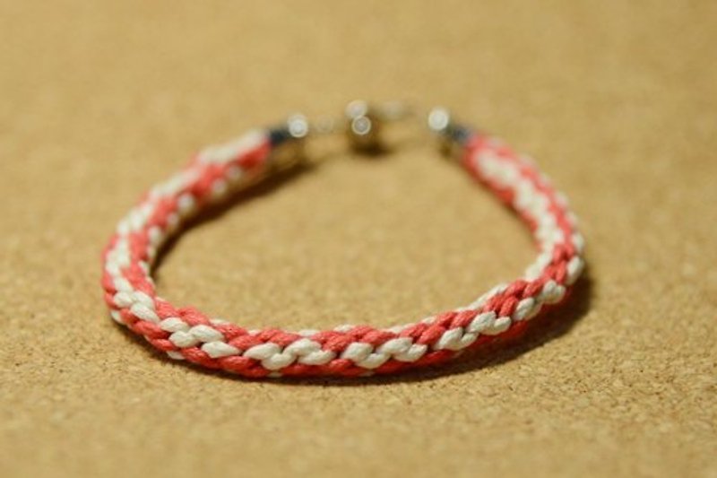 手工编织手环-热情 - 手链/手环 - 其他材质 红色