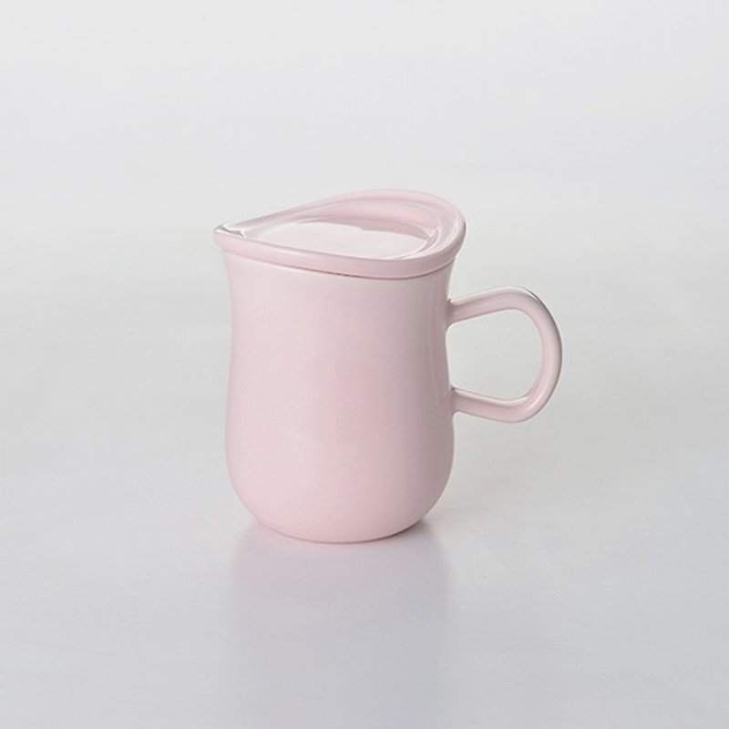 【花系列】花马克盖杯 (粉色) - 咖啡杯/马克杯 - 其他材质 粉红色