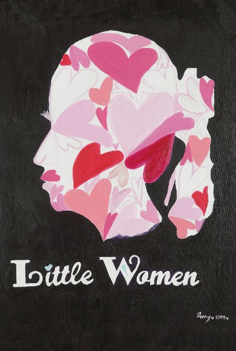 Little Women－万用卡 明信片 - 卡片/明信片 - 纸 黑色