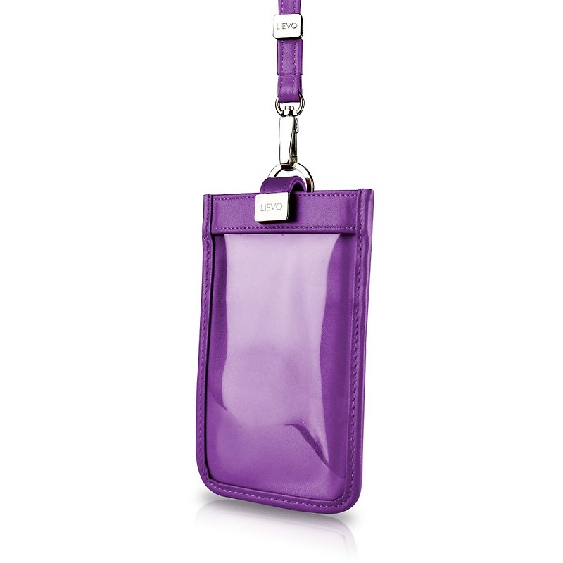 【LIEVO】 TOUCH - 颈挂式真皮手机套_深紫红5.1 - 手机壳/手机套 - 真皮 紫色