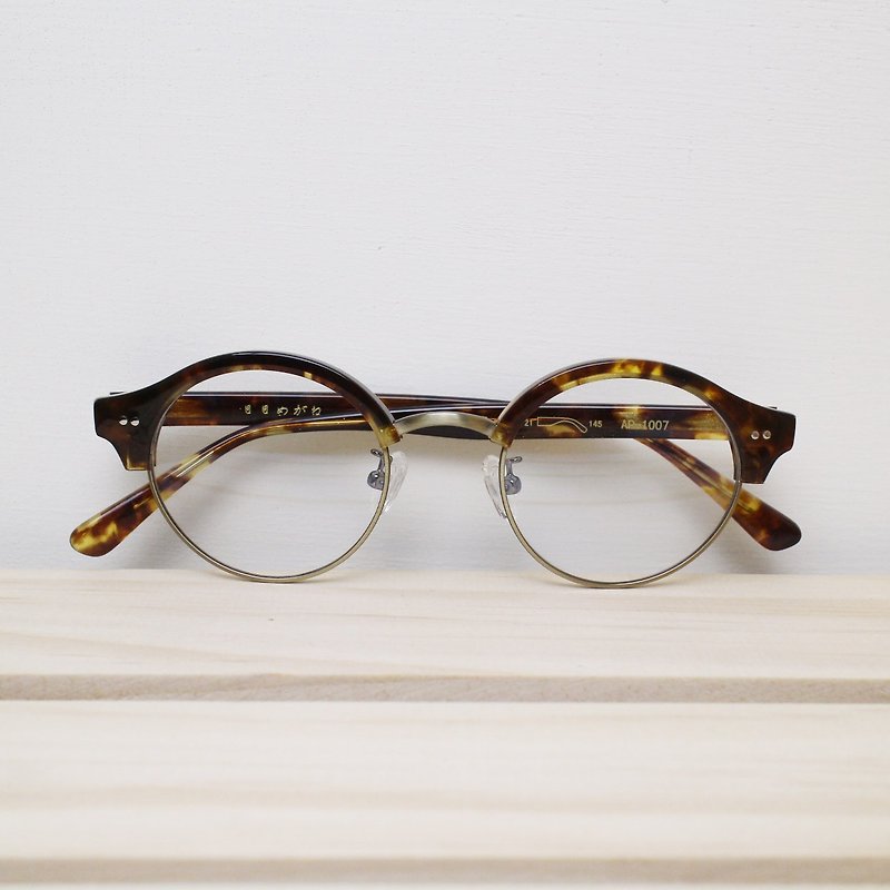 欧美眉框  小款 镜框 眼镜 玳帽 AP-1007 - 眼镜/眼镜框 - 塑料 咖啡色