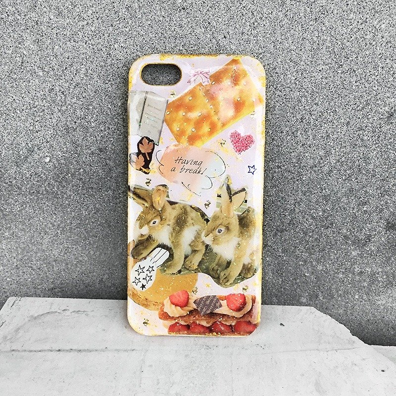 Koko Loves Dessert // 可笑女孩COLLAGE ART iPhone 5/5s拼贴手机壳 - 兔子的下午茶聚会 - 手机壳/手机套 - 塑料 