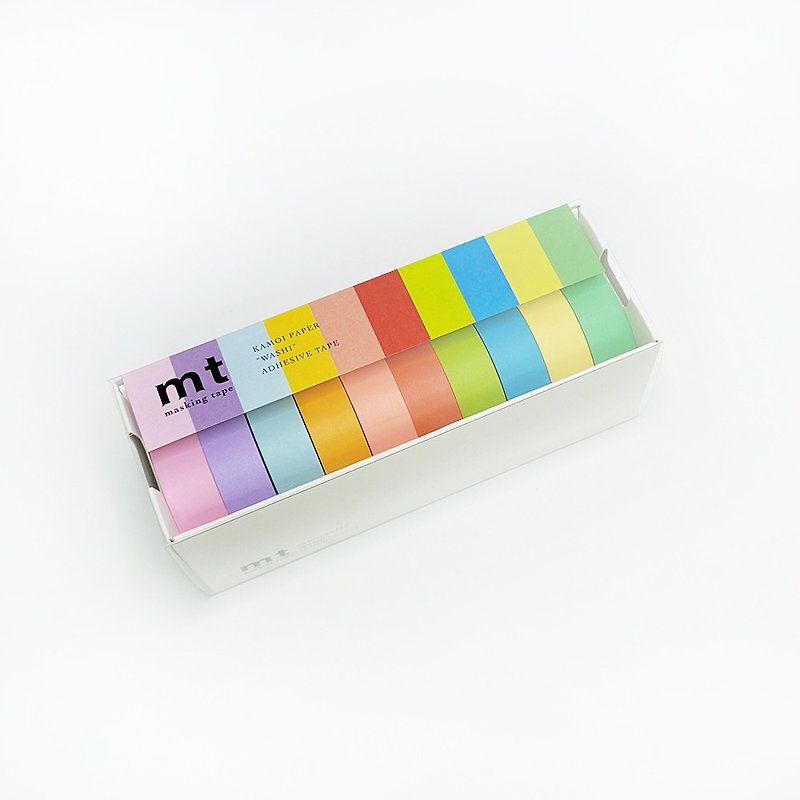 mt 和纸胶带 10色盒装组 / 明色 (MT10P003R) / 7m新版 - 纸胶带 - 纸 多色