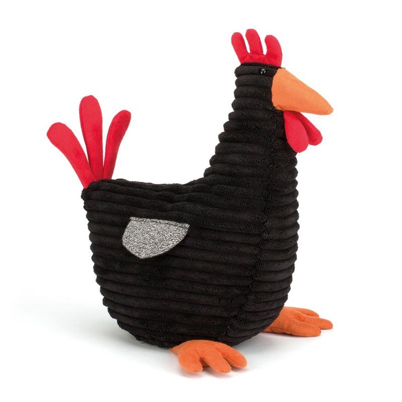 Jellycat Rooster 大公鸡 (黑) 30cm - 玩偶/公仔 - 棉．麻 黑色