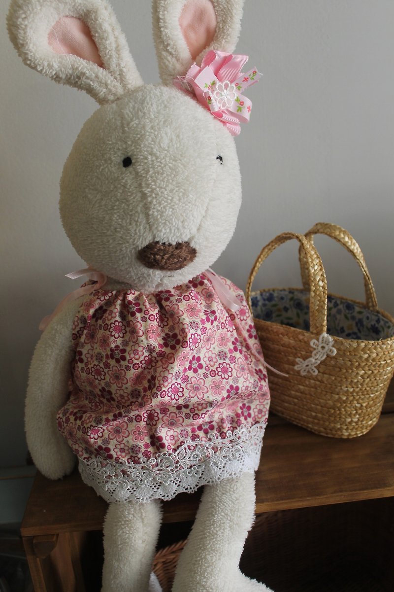 Oleta的手作杂货╭＊【粉色樱花洋装】法国兔* 砂糖兔 专属 大兔下单区 - 其他 - 其他材质 粉红色