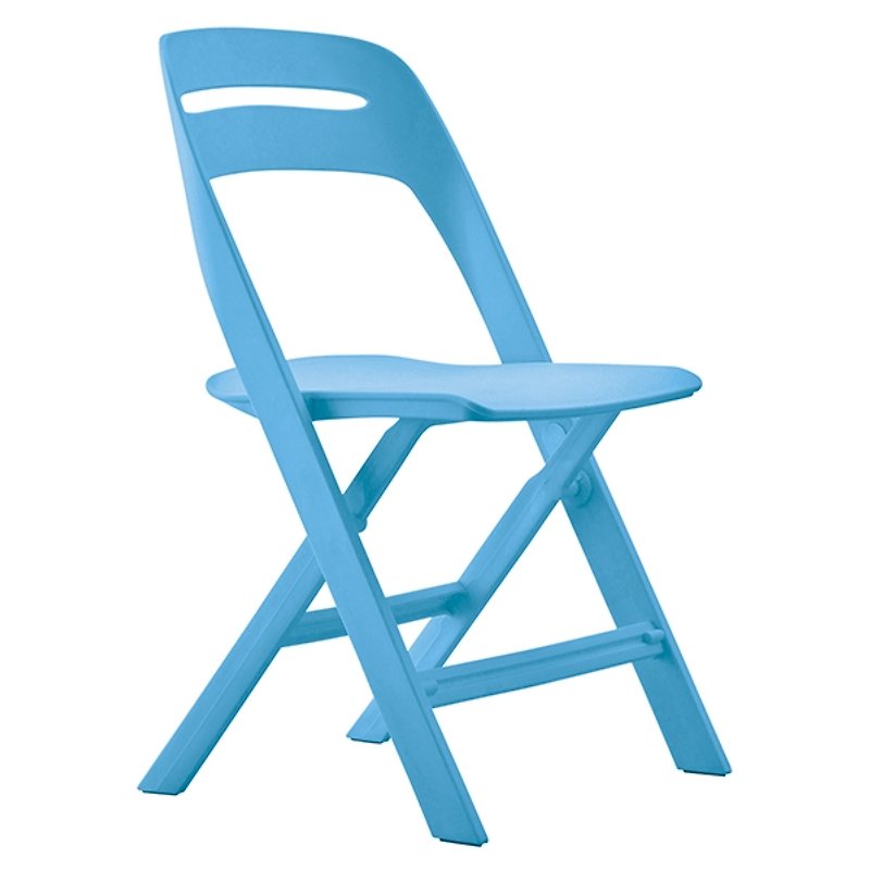 NOVITE 诺维特_全塑胶折合椅/水蓝色 (商品仅配送台湾地区) - 其他家具 - 其他材质 蓝色