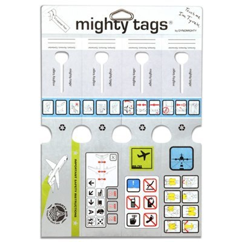 Mighty Tags(R)纸行李吊牌 In Flight (4入) - 其他 - 其他材质 多色