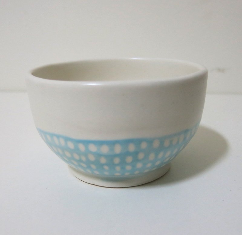 雨点点 手工 陶碗-蓝 - 花瓶/陶器 - 其他材质 蓝色