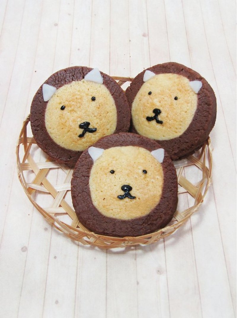 JMI 手作烘焙坊 可可狮造型手工饼干(共10片 5小包) - 手工饼干 - 新鲜食材 咖啡色