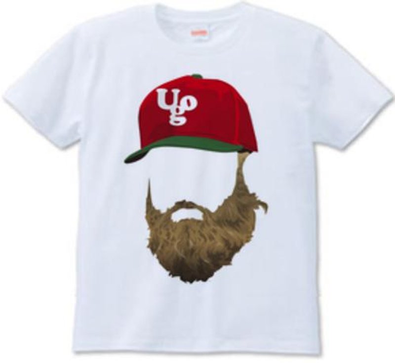 beard cap2（T-shirt 6.2oz） - 男装上衣/T 恤 - 其他材质 白色