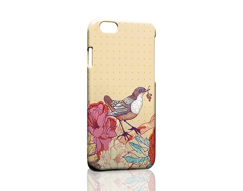 花与鸟橙色 iPhone XS Max Xr X 8 7 Samsung note 9 S9 手机壳 - 手机壳/手机套 - 塑料 橘色