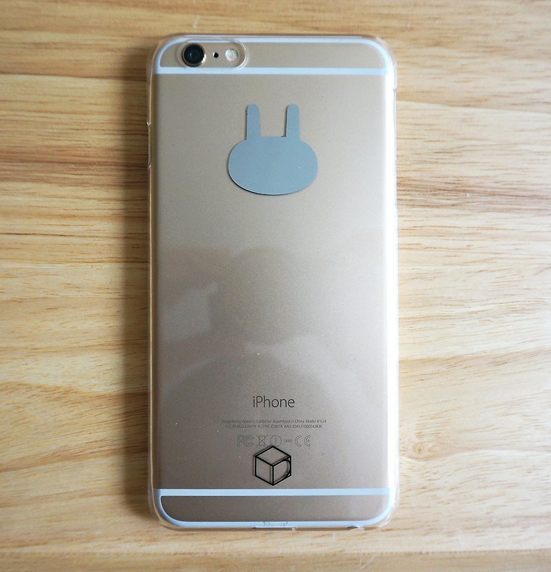 YanComic 连乘 DISENO iPhone 6/6s 手机殻 (兔子头款) - 手机壳/手机套 - 玻璃 灰色